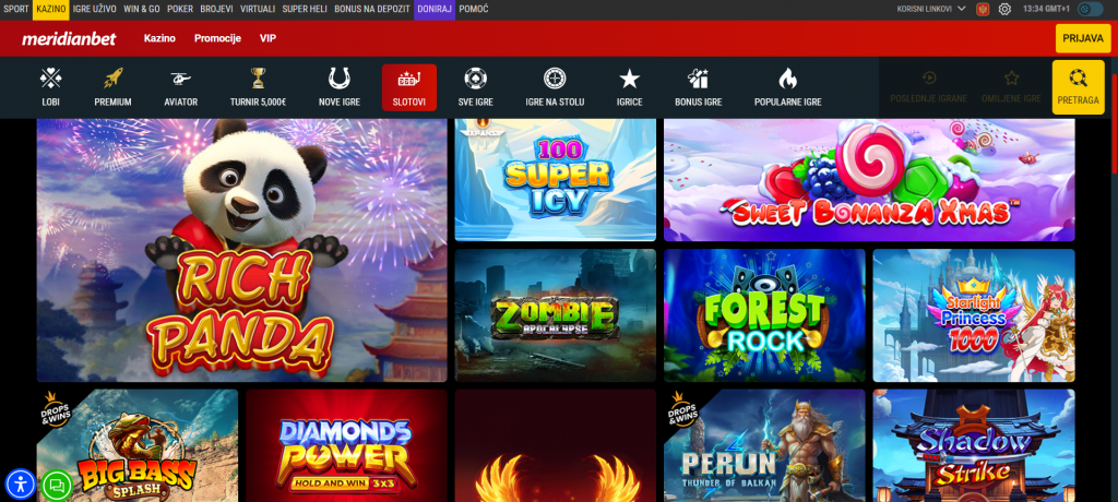 Meridian Bet Slot games